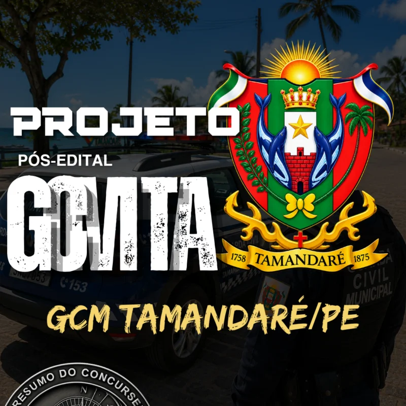 Capa do Projeto Guarda Civil Municipal Tamandaré/PE